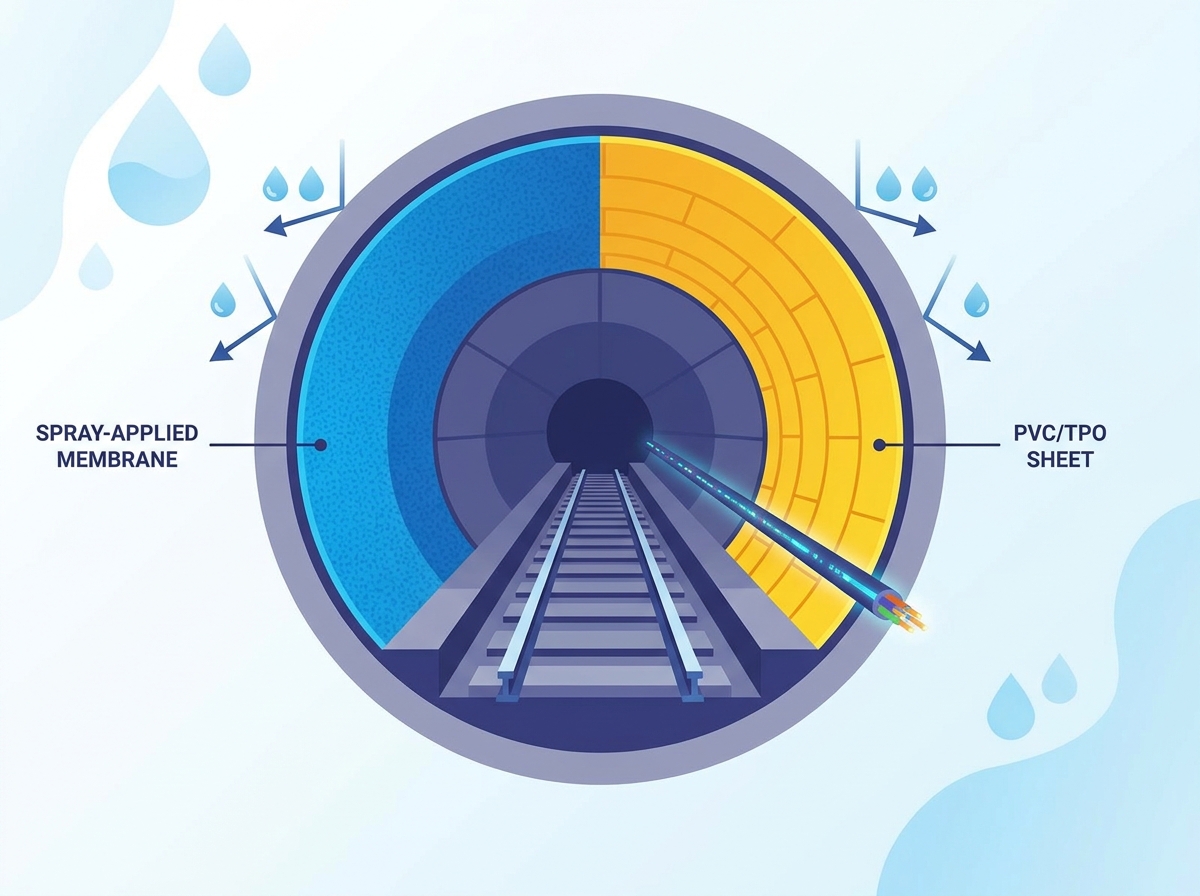 Tunnel waterproofing solutions for underground infrastructure projects
