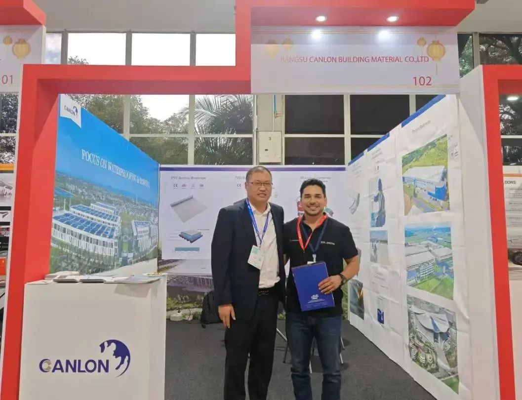 Canlon appeared at the Columbia International Building Materials Exhibition