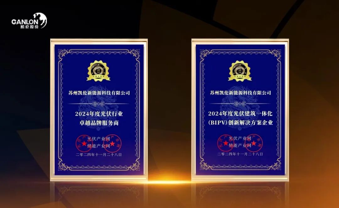 Canlon New Energy successfully won two honors