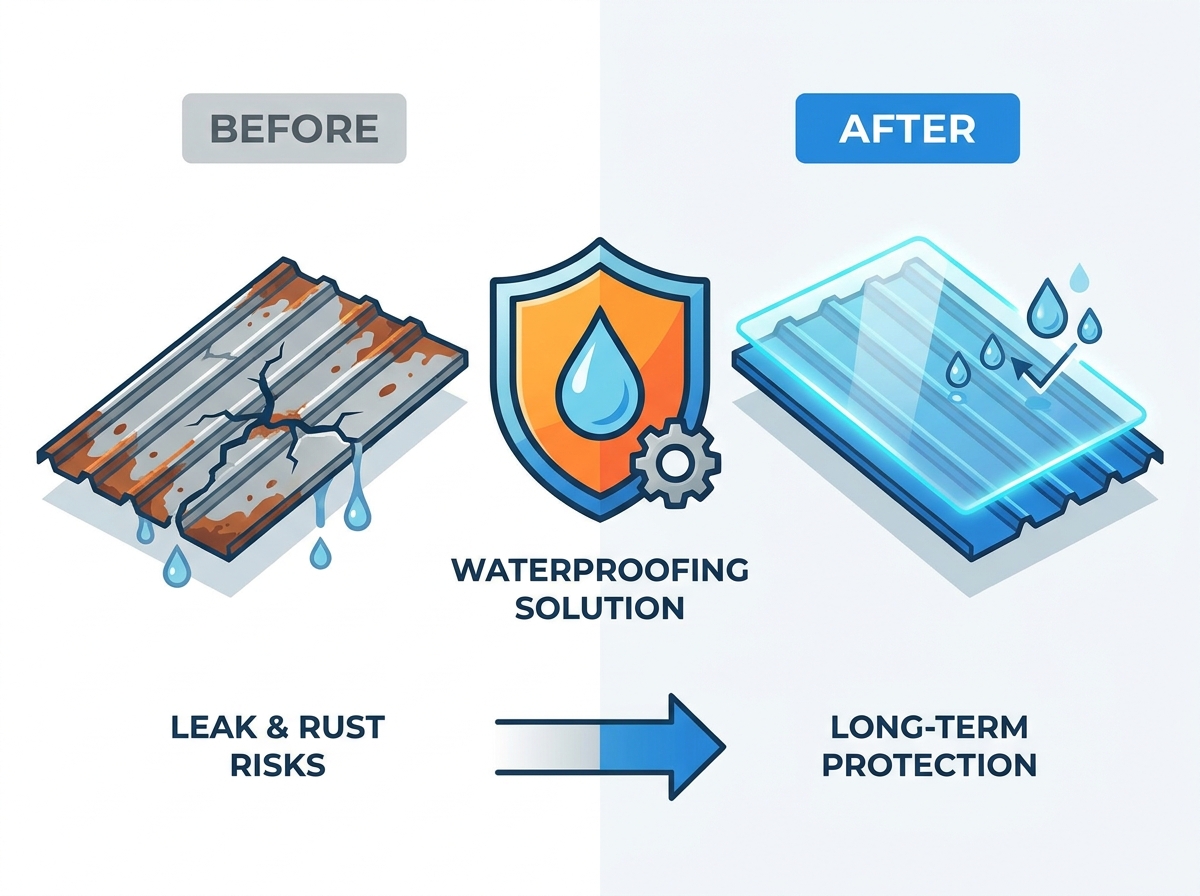 Metal Roof Waterproofing and Rust Protection